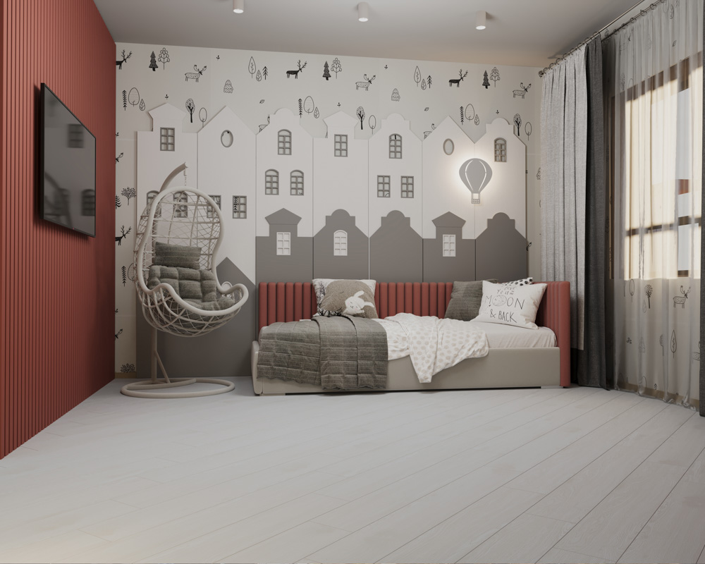 Кварцвиниловый SPC ламинат Cronafloor Wood Дуб Беленый ZH-81117-2 1200×180×4 фото в интерьере